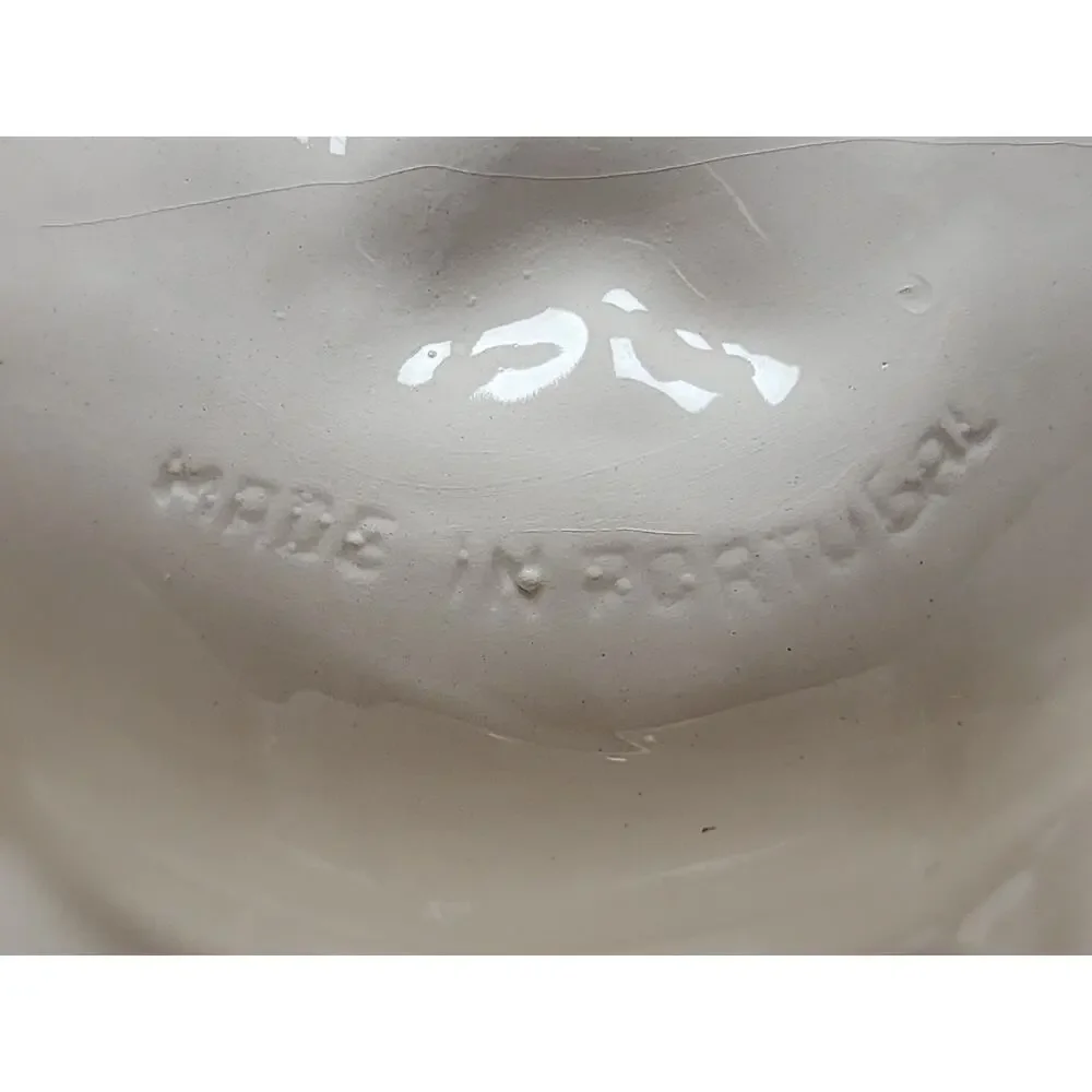 Ceramic CAT BOWL DISH Food or Water Hand Painted from Portugal
